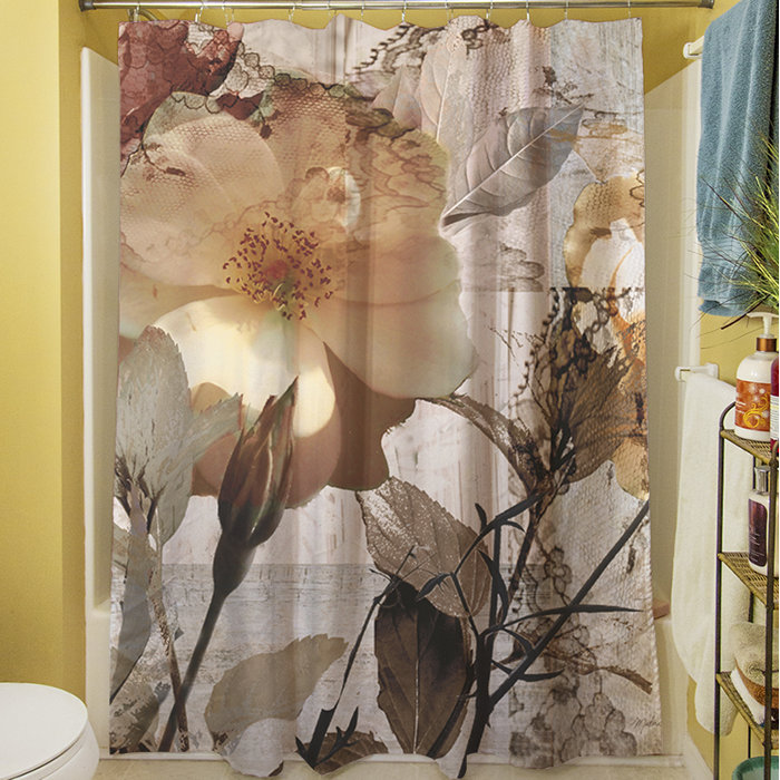 East Urban Home Gray Single Shower Curtain & Reviews